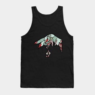 Multi Mouthed Zombie Hand Tank Top